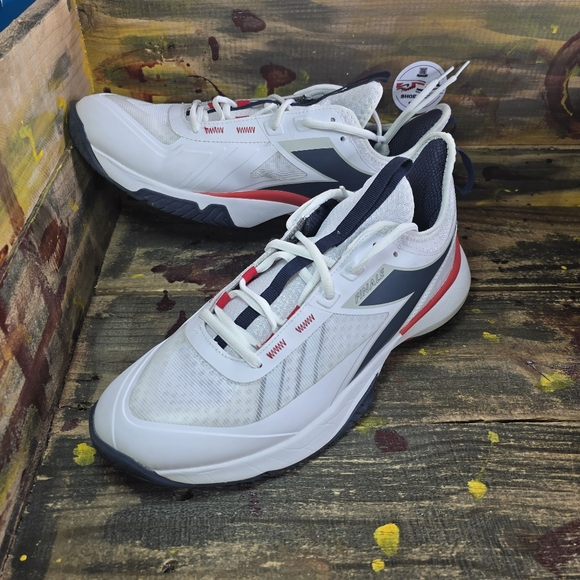 Diadora Other - Diadora Finale Ag Tennis  Mens White Sneakers Athletic Shoes‎ 179359 used sz 11